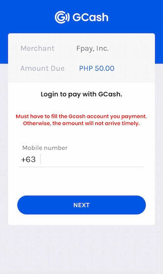 💥Step 2: Log in to your GCash account via the mobile number registered with this e-wallet.