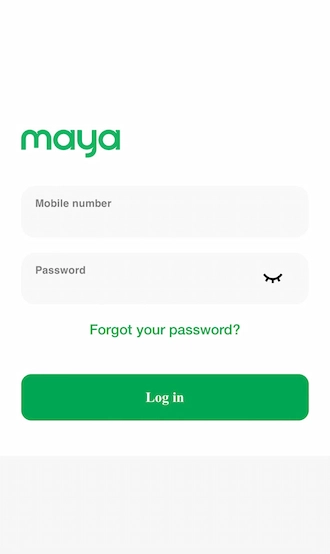 💥Step 2: Log in to your Maya account and make the payment.